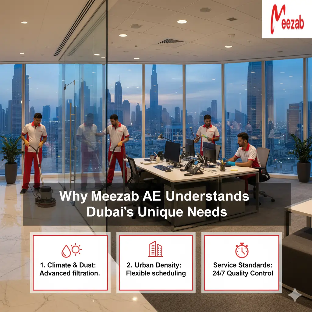 Why Meezab AE Understands Dubai's Unique Needs - office cleaning solutions