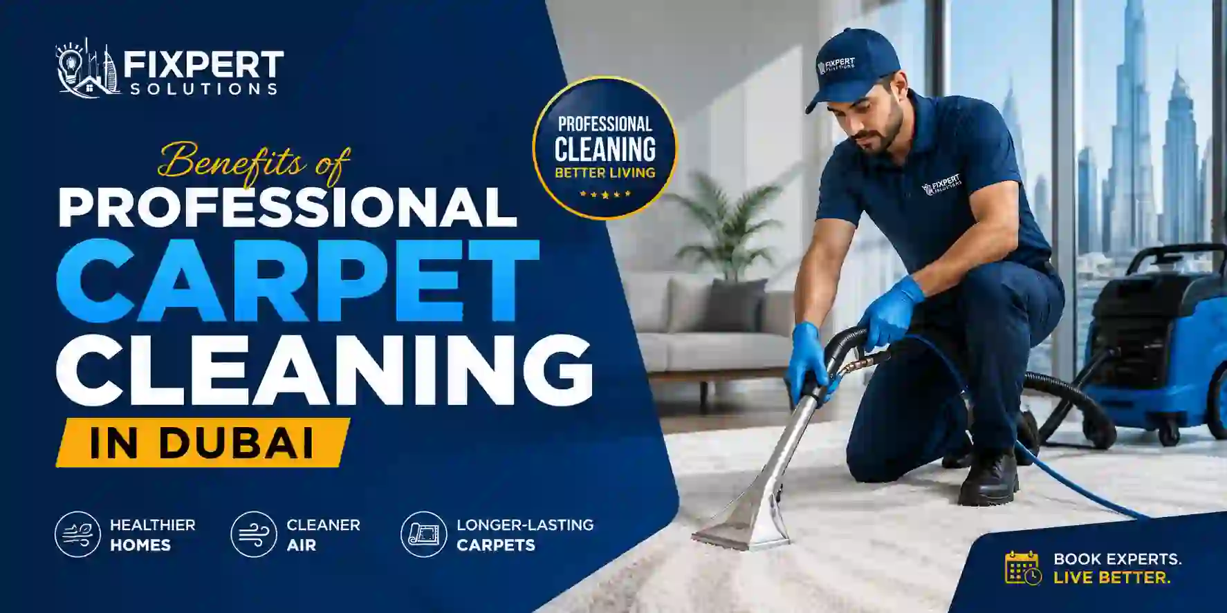 Benefits of Professional Carpet Cleaning in Dubai: Healthier Homes, Cleaner Air & Longer-Lasting Carpets