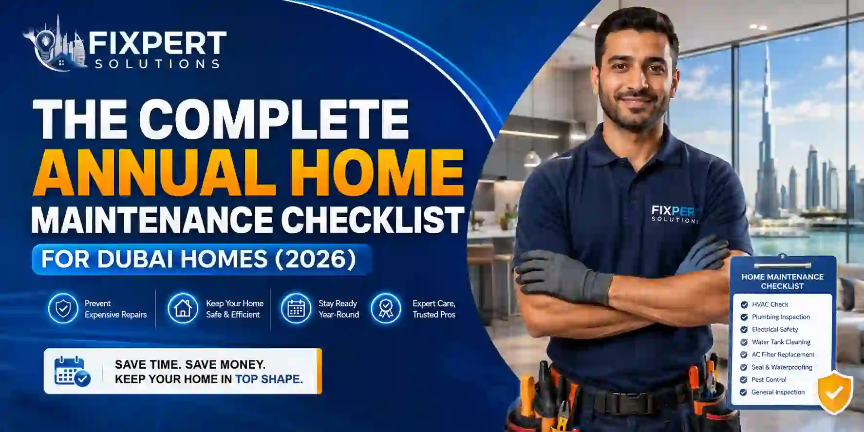 The Complete Annual Home Maintenance Checklist for Dubai Homes (2026)
