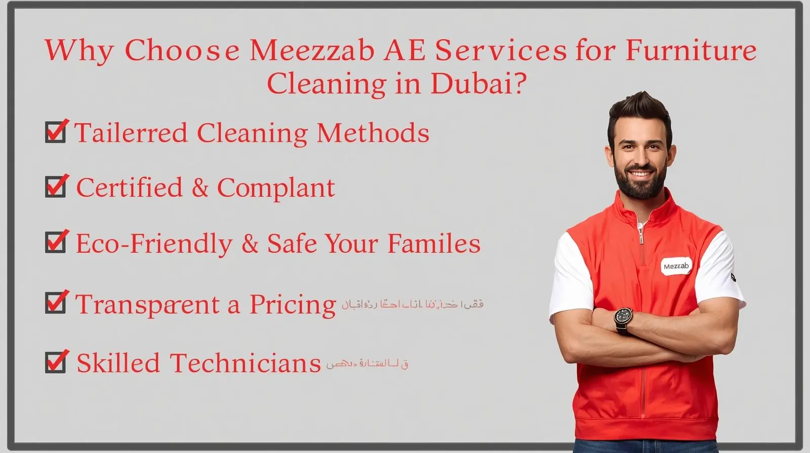 Why Choose Meezab AE Services for Furniture Cleaning in Dubai?