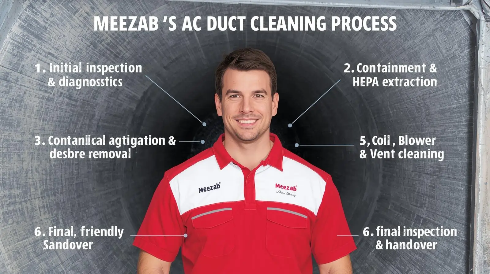 Meezab’s AC Duct Cleaning Process