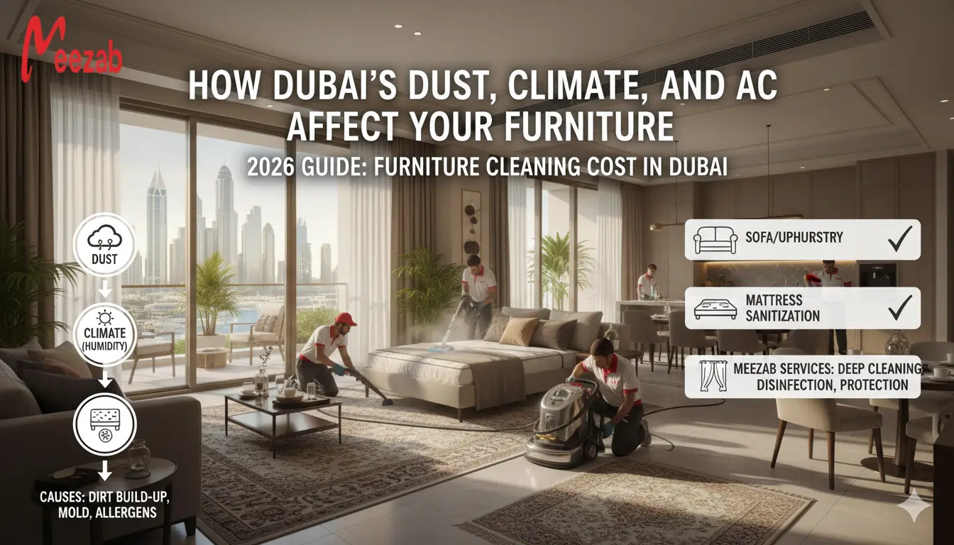 How Dubai’s Dust, Climate, and AC Affect Your Furniture