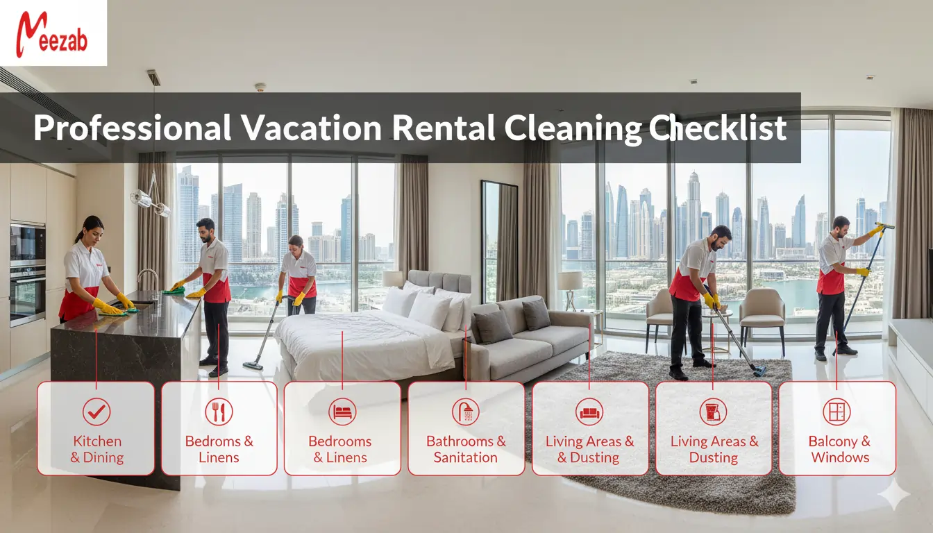 Professional Vacation Rental Cleaning Checklist