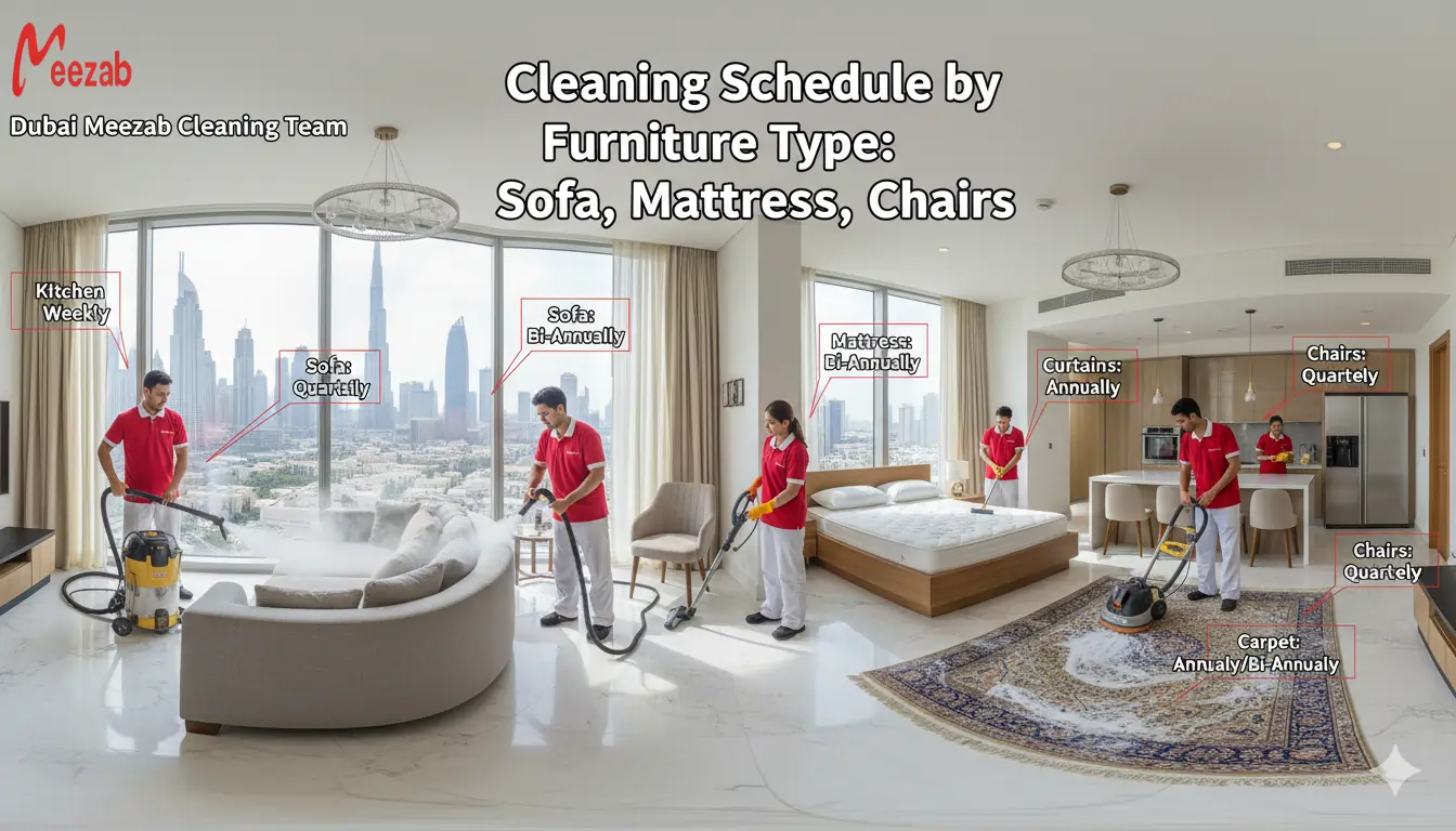 Cleaning Schedule by Furniture Type: Sofa, Mattress, Chairs