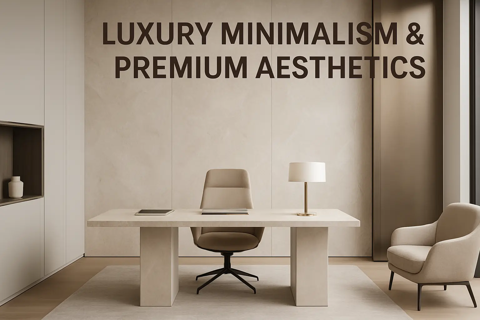 Luxury Minimalism & Premium Aesthetics Office Interior Designer Trends - Meezab AE
