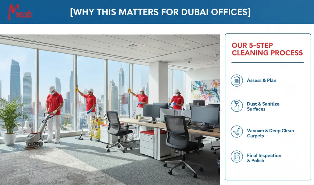 Why This Matters for Dubai Offices - Office cleaning